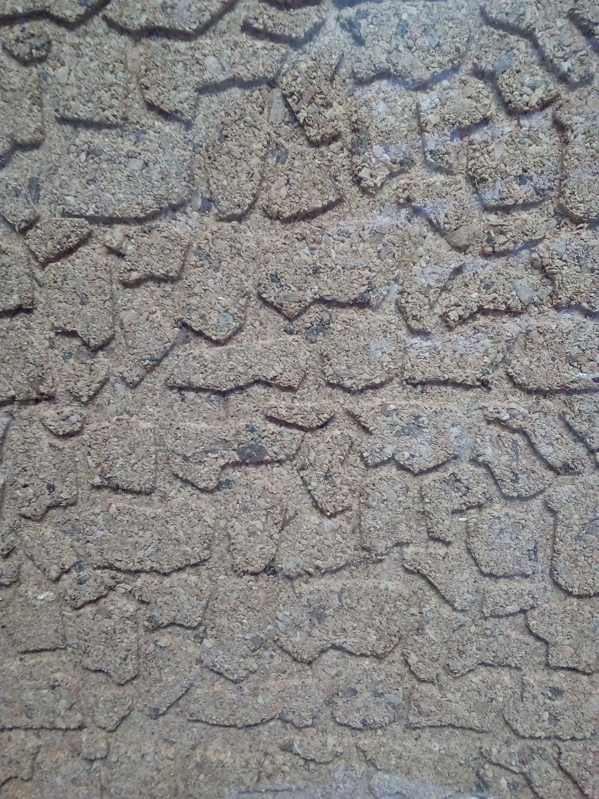 Pannello in sughero stampato con pietre irregolari lastricato - Sud Sugheri